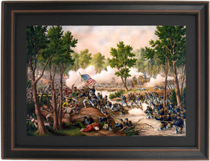 Framed Battle of Spottsylvania, 1864 by Kurz and Allison Framed Battle of Spottsylvania, 1864 by Kurz and Allison