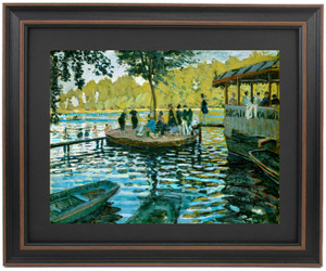 Framed La Grenouillere by Claude Monet