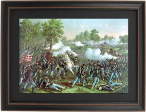 Framed Battle of Wilson's Creek, Aug 10, 1861 by Kurz and Allison Framed Battle of Wilson's Creek, Aug 10, 1861 by Kurz and Allison