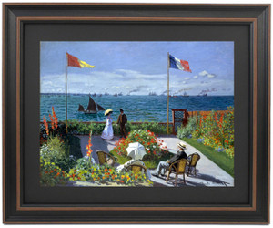 Framed Garden at Sainte-Adresse by Claude Monet Framed Garden at Sainte-Adresse by Claude Monet
