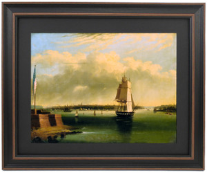 Bay and Harbor of New York from Bedloe's Island by Edmund C. Coates