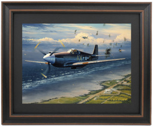 Framed Mission Over Normandy By William S. Phillips