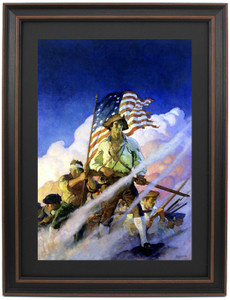 Framed The Old Continentals by N.C. Wyeth