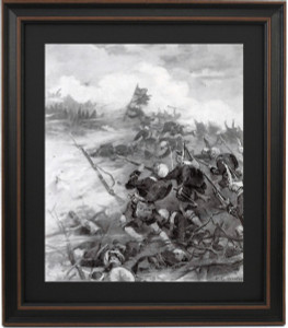 The Repulse of the Hessians Under Count Donop at Fort Mercer by FC Yohn