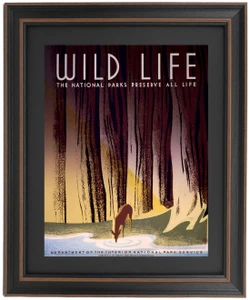 Wild Life - The National Parks Perserve All Life Poster by Frank S. Nicholson
