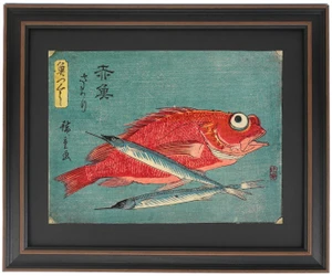 Red Snapper and Halfbeak by Utagawa Hiroshige