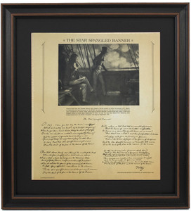 Framed Replica of The Star Spangled Banner in Francis Scott Key's Handwriting Framed Replica of The Star Spangled Banner in Francis Scott Key's Handwriting