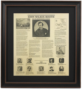 Framed Story of John Wilkes Booth & Assassination of Lincoln Framed Story of John Wilkes Booth & Assassination of Lincoln