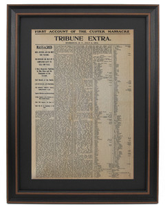 Framed Custer Massacre 1876