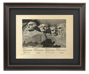 Framed Mount Rushmore National Memorial Photo
