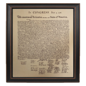 Framed Declaration of Independence Framed Declaration of Independence