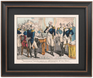 Washington takes leave of his officers of the Army Washington takes leave of his officers of the Army