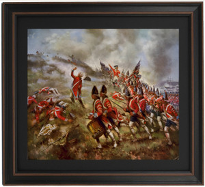 Framed Battle of Bunker Hill by Edward Moran Framed Battle of Bunker Hill by Edward Moran