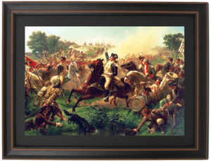 Framed Washington Rallying the Troops at Monmouth by Emanuel Leutze Framed Washington Rallying the Troops at Monmouth by Emanuel Leutze