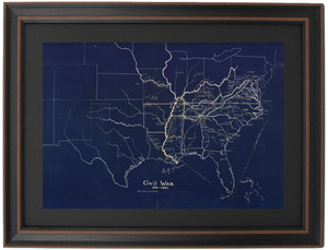 Blueprint Civil War Battle Map 1861-1865 M.W. Tooker Blueprint Civil War Battle Map 1861-1865 M.W. Tooker