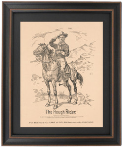 Framed The Rough Rider, Theodore Roosevelt Cartoon by Bernard Partridge Framed The Rough Rider, Theodore Roosevelt Cartoon by Bernard Partridge