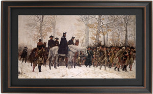 Framed March to Valley Forge by William B. T. Trego