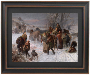 Framed The Underground Railroad by Charles T. Webber 1893 Framed The Underground Railroad by Charles T. Webber 1893