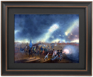 Framed The Battle of Princeton by James Peale Framed The Battle of Princeton by James Peale