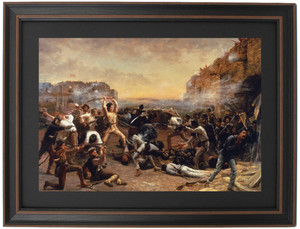 Framed Fall of the Alamo (Gallant Defense) by Robert J. Onderdonk Framed Fall of the Alamo (Gallant Defense) by Robert J. Onderdonk
