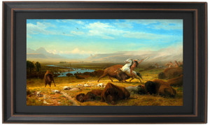 Framed The Last Buffalo by Albert Bierstadt Framed The Last Buffalo by Albert Bierstadt