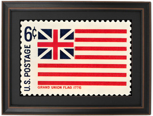 Framed Grand Union Stamp Flag Framed Grand Union Stamp Flag