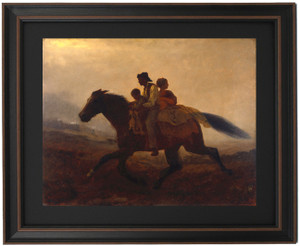 Framed A Ride for Liberty - Fugitive Slaves by Eastman Johnson Framed A Ride for Liberty - Fugitive Slaves by Eastman Johnson