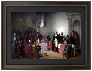 Framed Washington Resigning his Commission by Edwin White Framed Washington Resigning his Commission by Edwin White