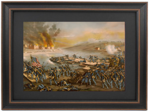 Framed Battle of Fredericksburg by Kurz & Allison Framed Battle of Fredericksburg by Kurz & Allison