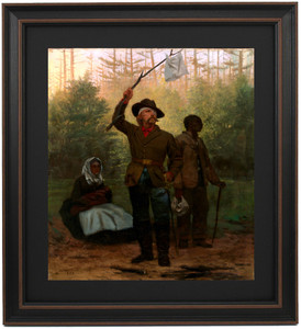 Framed Surrender of a Confederate Soldier by Julian Scott Framed Surrender of a Confederate Soldier by Julian Scott
