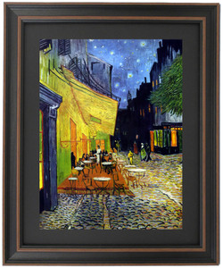 Framed Cafe Terrace at Night by Vincent van Gogh Framed Cafe Terrace at Night by Vincent van Gogh