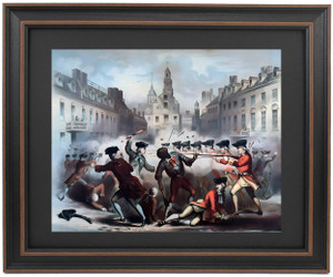 Framed The Boston Massacre by Willam L. Champney Framed The Boston Massacre by Willam L. Champney