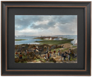 Framed Siege of Charleston by Alonzo Chappel Framed Siege of Charleston by Alonzo Chappel