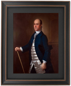 Framed Portrait of Christopher Gadsden by Jeremiah Theus Framed Portrait of Christopher Gadsden by Jeremiah Theus