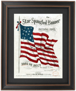 Framed The Star Spangled Banner: National Song Framed The Star Spangled Banner: National Song