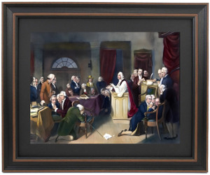 Framed First Continental Congress at Prayer by Tompkins Harrison Matteson Framed First Continental Congress at Prayer by Tompkins Harrison Matteson