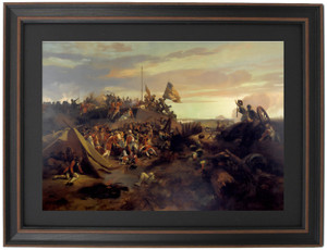 Framed Storming a Redoubt  at Yorktown by Eugene-Louis Lami Framed Storming a Redoubt  at Yorktown by Eugene-Louis Lami