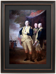 Framed Washington, Lafayette & Tilghman at Yorktown. by Charles Willson Peale Framed Washington, Lafayette & Tilghman at Yorktown. by Charles Willson Peale