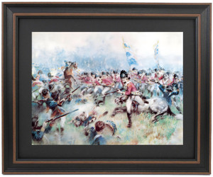 Framed The 17th Regiment of Foot at the Battle of Princeton by Hugh Charles McBarron Jr. Framed The 17th Regiment of Foot at the Battle of Princeton by Hugh Charles McBarron Jr.