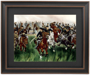 Framed 5th U.S. Cavalry Charge at Gaines' Mill by William T. Trego Framed 5th U.S. Cavalry Charge at Gaines' Mill by William T. Trego