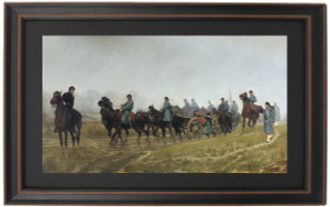 Framed Battery of Light Artillery en Route by William T Trego Framed Battery of Light Artillery en Route by William T Trego