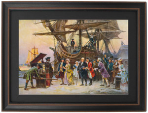 Framed Franklin's Return to Philadelphia by Jean Leon Gerome Ferris Framed Franklin's Return to Philadelphia by Jean Leon Gerome Ferris