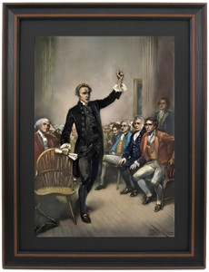 Framed Patrick Henry in the First Continental Congress by Jean Leon Gerome Ferris Framed Patrick Henry in the First Continental Congress by Jean Leon Gerome Ferris
