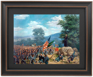 Framed Father Corby's Gettysburg Absolution by Paul Henry Wood Framed Father Corby's Gettysburg Absolution by Paul Henry Wood