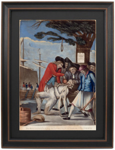 Framed The Bostonians Paying the Excise-man, or Tarring and Feathering by Philip Dawe Framed The Bostonians Paying the Excise-man, or Tarring and Feathering by Philip Dawe