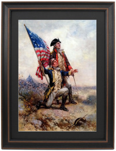 Framed General Anthony Wayne by Edward Percy Moran Framed General Anthony Wayne by Edward Percy Moran