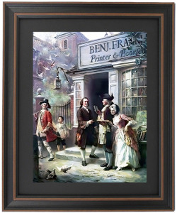 Framed Franklin's Bookshop by Jean Leon Gerome Ferris Framed Franklin's Bookshop by Jean Leon Gerome Ferris