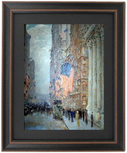 Framed Flags on the Waldorf by Frederick Childe Hassam Framed Flags on the Waldorf by Frederick Childe Hassam