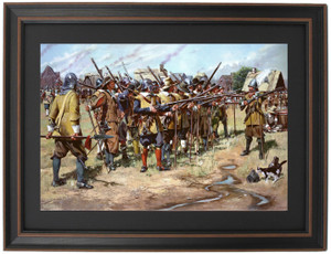 Framed First Muster by Don Troiani Framed First Muster by Don Troiani