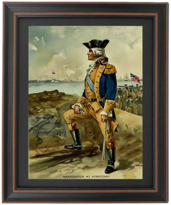 Framed Washington at Yorktown by Richard Veenfliet Framed Washington at Yorktown by Richard Veenfliet